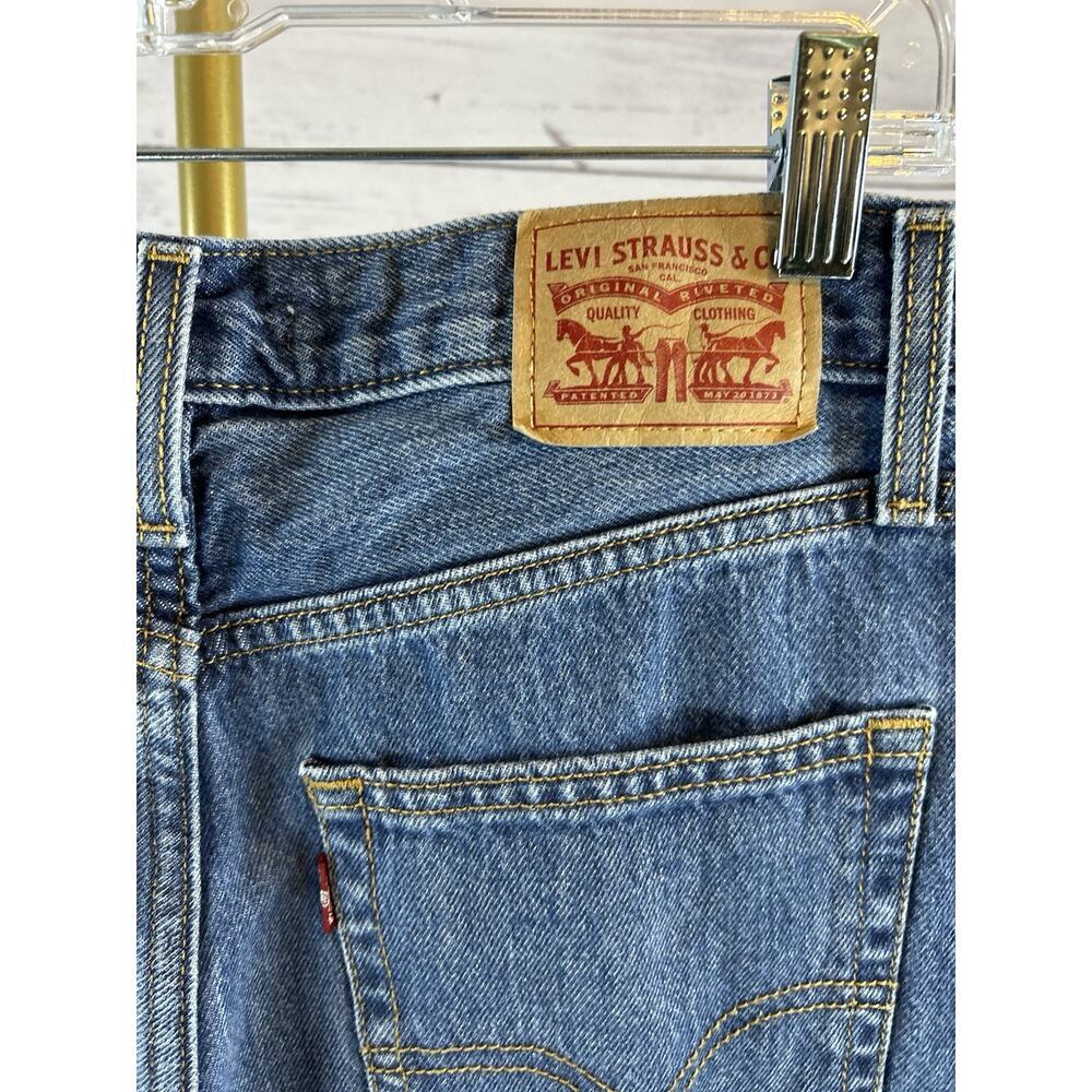 Levi’s 94 Baggy Jeans Womens Size 27 Medium Wash High Rise Relaxed Straight - Picture 4 of 5